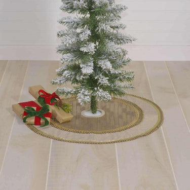 Celebrate Mini Christmas Tree Skirt 21 VHC Brands - The Fox Decor